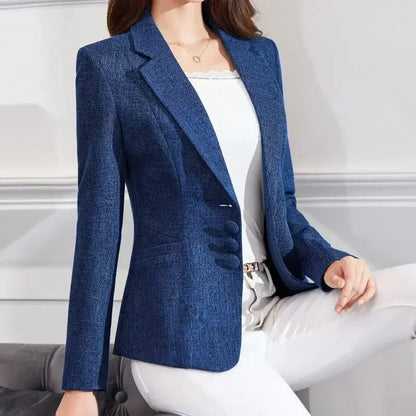 Fashion Women Blazers Jackets Work 2025 Office Lady Suit Slim Single Breasted Business Female Blazer Coats Formal Veste Femme