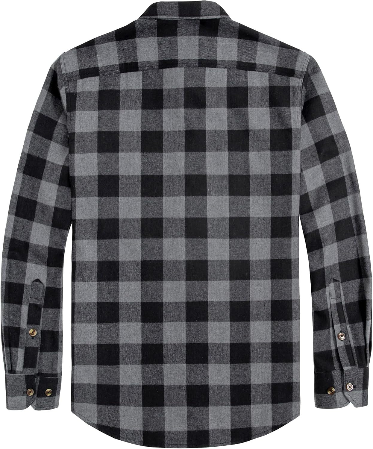 Flannel Shirt for Men Plaid Long Sleeve Casual Button down Shirts Regular Fit Cotton Buffalo Checkered Top with Pockets