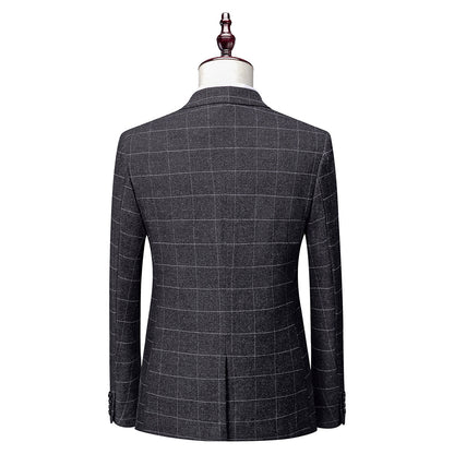 Men'S Business Suits Korean Version Slim Wedding Groom Suit Men